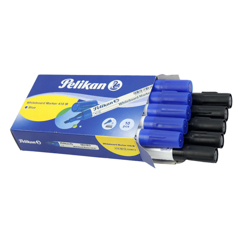 ماژیک وایت برد پلیکان نوک تخت رنگی Pelikan 418M بسته 10 عددی