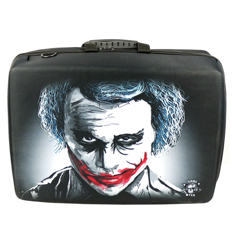کیف کنسول بازی PS5 طرح Joker سیاه سفید