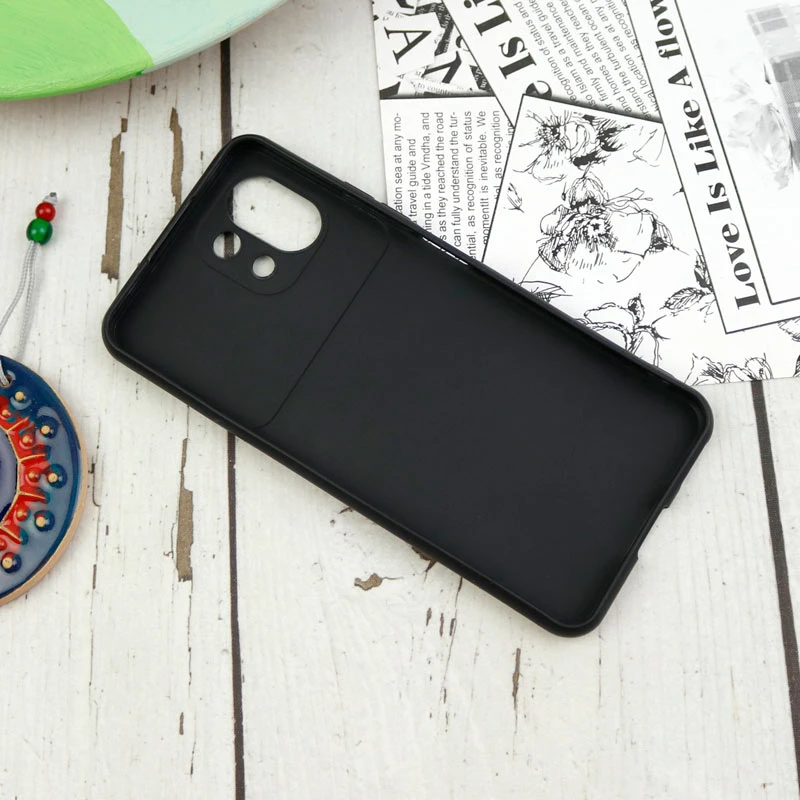 قاب طرحدار محافظ لنزدار کشویی + پاپ سوکت Xiaomi Mi 11 Lite سری D