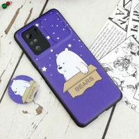 قاب طرحدار محافظ لنزدار کشویی + پاپ سوکت Xiaomi Poco F3 سری D
