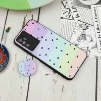 قاب طرحدار محافظ لنزدار کشویی + پاپ سوکت Xiaomi Poco M3 Pro سری D