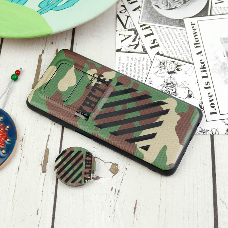 قاب طرحدار محافظ لنزدار کشویی + پاپ سوکت Xiaomi Poco X3 سری D