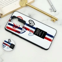 قاب طرحدار محافظ لنزدار کشویی + پاپ سوکت Xiaomi Redmi Note 8 Pro سری D