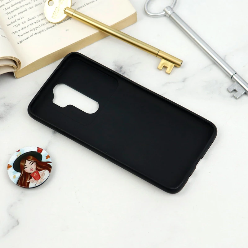 قاب طرحدار محافظ لنزدار کشویی + پاپ سوکت Xiaomi Redmi Note 8 Pro سری D