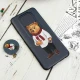 قاب طرحدار محافظ لنزدار کشویی + پاپ سوکت Xiaomi Redmi Note 9s سری D