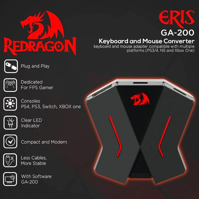تبدیل کیبورد و موس کنسول Redargon Eris GA200