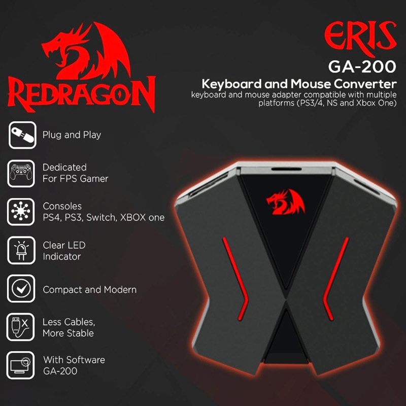 تبدیل کیبورد و موس کنسول Redargon Eris GA200