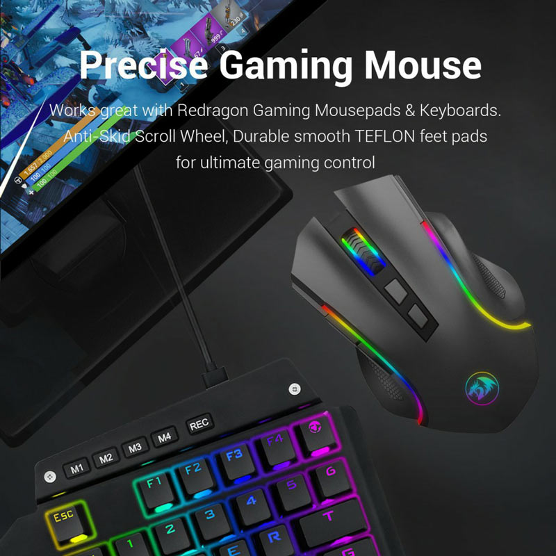 موس بی سیم گیمینگ Redragon Griffin M602-KS