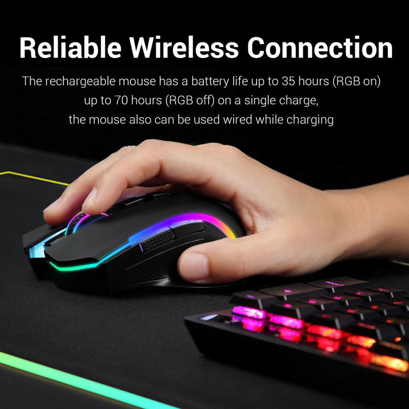 موس بی سیم گیمینگ Redragon Griffin M602-KS