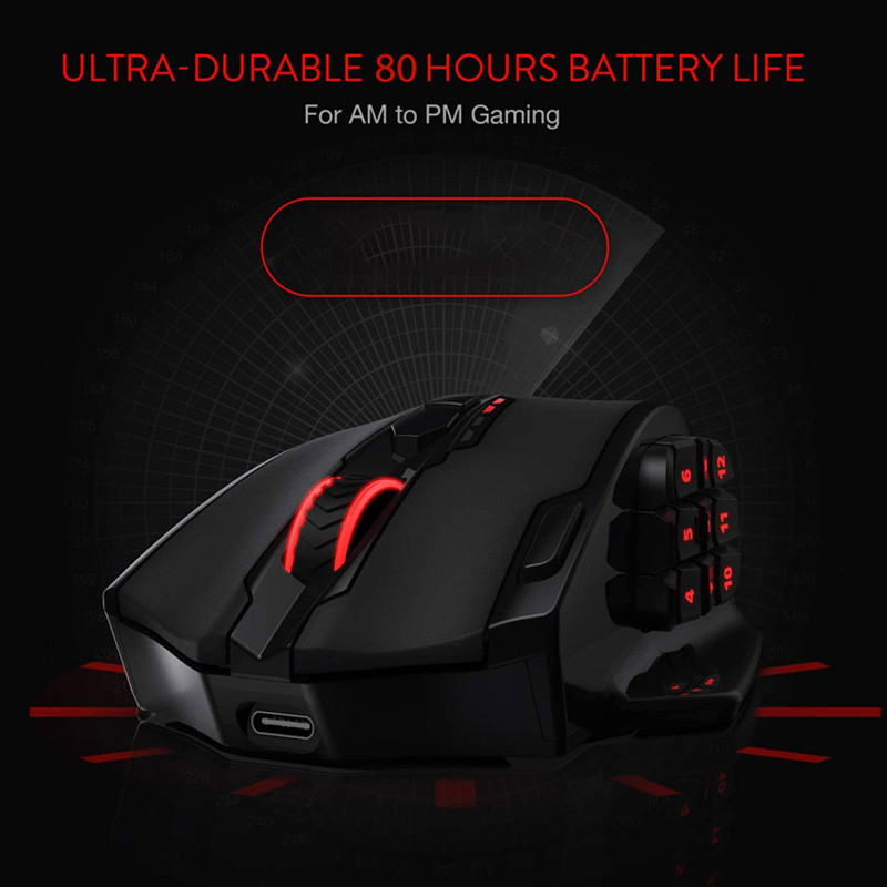 موس بی سیم گیمینگ Redragon Impact Elite M913