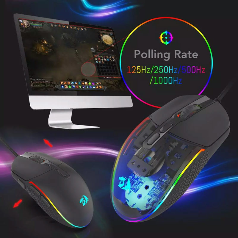 موس گیمینگ Redragon Invader M719-RGB