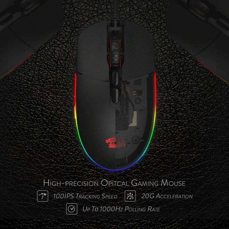 موس گیمینگ Redragon Invader M719-RGB