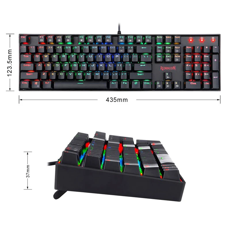 کیبورد گیمینگ ردراگون Mitra K551RGB-1