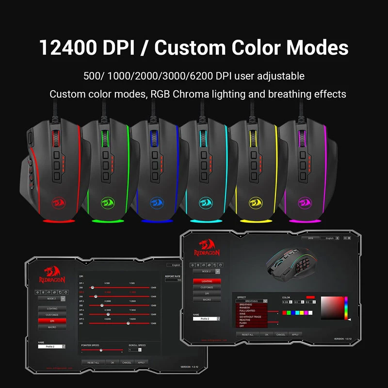 موس گیمینگ Redragon Perdition 4 M901-K2
