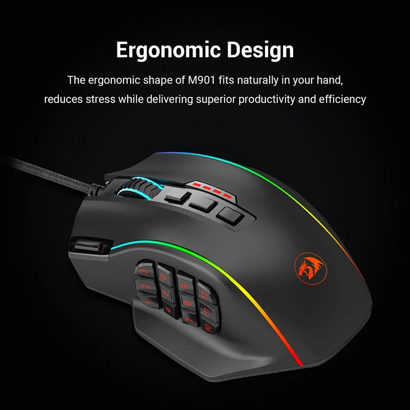 موس گیمینگ Redragon Perdition 4 M901-K2