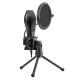 میکروفون کندانسور و پایه لرزشگیر Redragon Quasar 2 GM200-1 + پاپ فیلتر