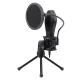 میکروفون کندانسور و پایه لرزشگیر Redragon Quasar 2 GM200-1 + پاپ فیلتر