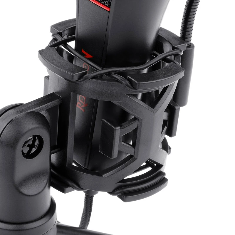 میکروفون کندانسور و پایه لرزشگیر Redragon Quasar 2 GM200-1 + پاپ فیلتر