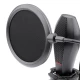 میکروفون کندانسور و پایه لرزشگیر Redragon Quasar 2 GM200-1 + پاپ فیلتر