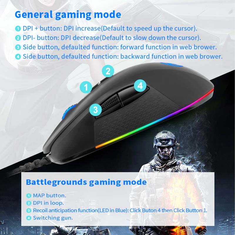 موس گیمینگ Redragon Stormrage M718-RGB