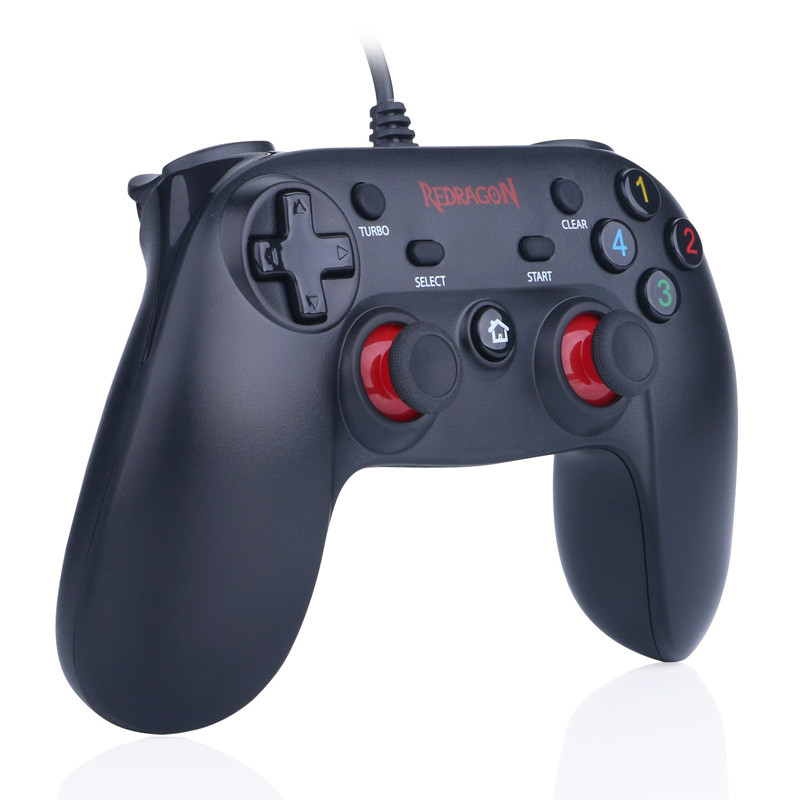 دسته بازی تک شوک دار سیمی Redragon Saturn G807 PC/PS3/PS2