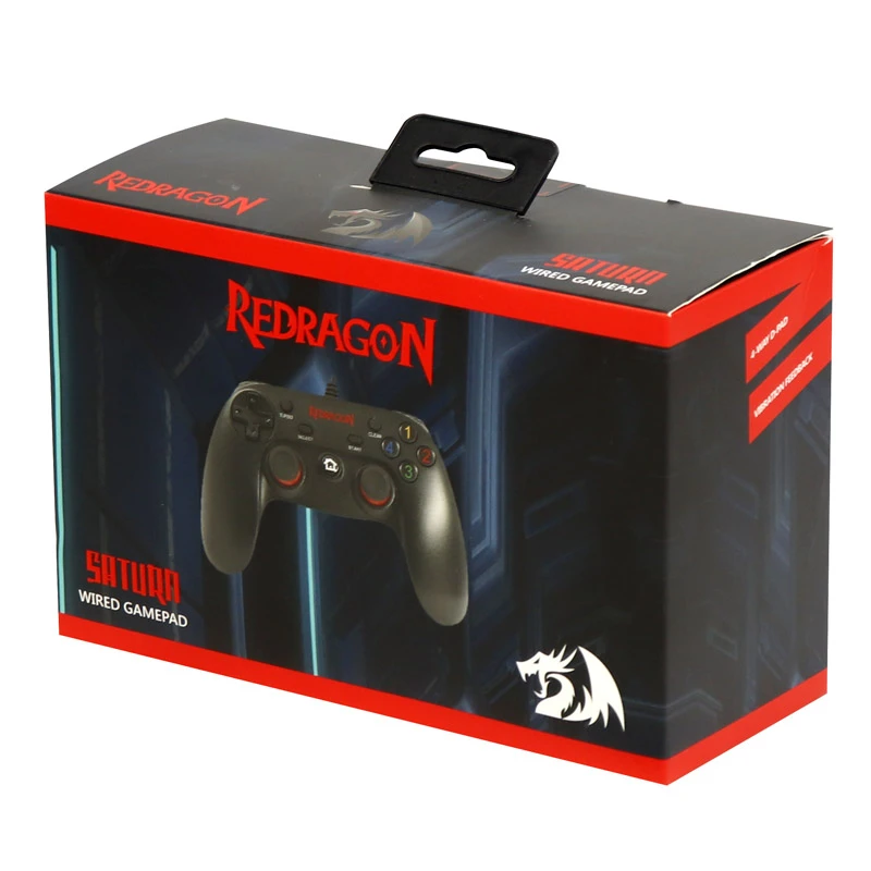 دسته بازی تک شوک دار سیمی Redragon Saturn G807 PC/PS3/PS2