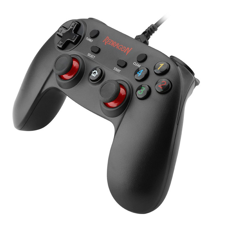 دسته بازی تک شوک دار سیمی Redragon Saturn G807 PC/PS3/PS2