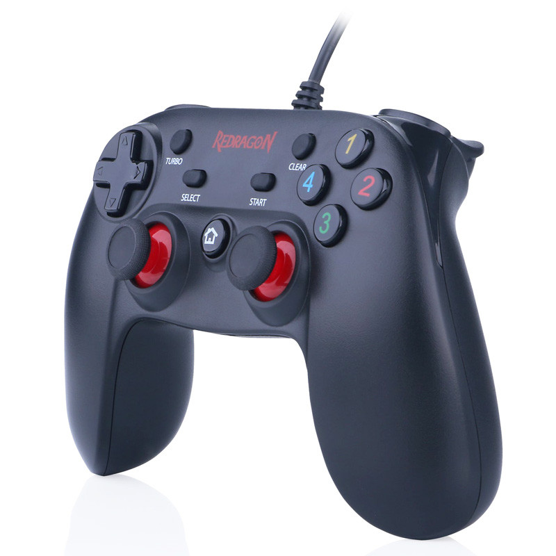 دسته بازی تک شوک دار سیمی Redragon Saturn G807 PC/PS3/PS2