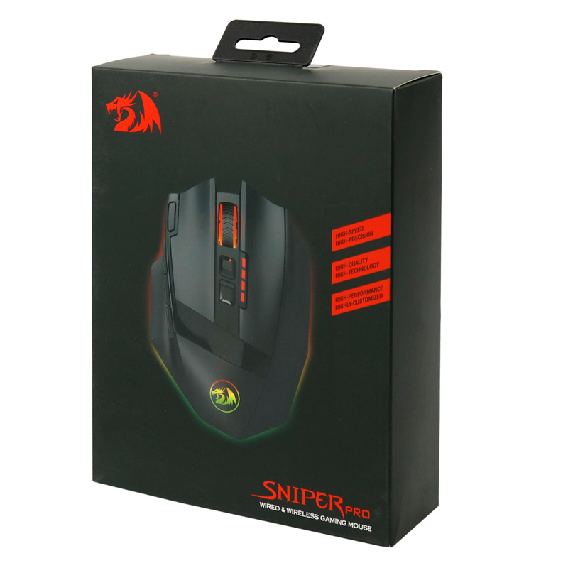 موس بی سیم گیمینگ Redragon Sniper Pro M801P-RGB