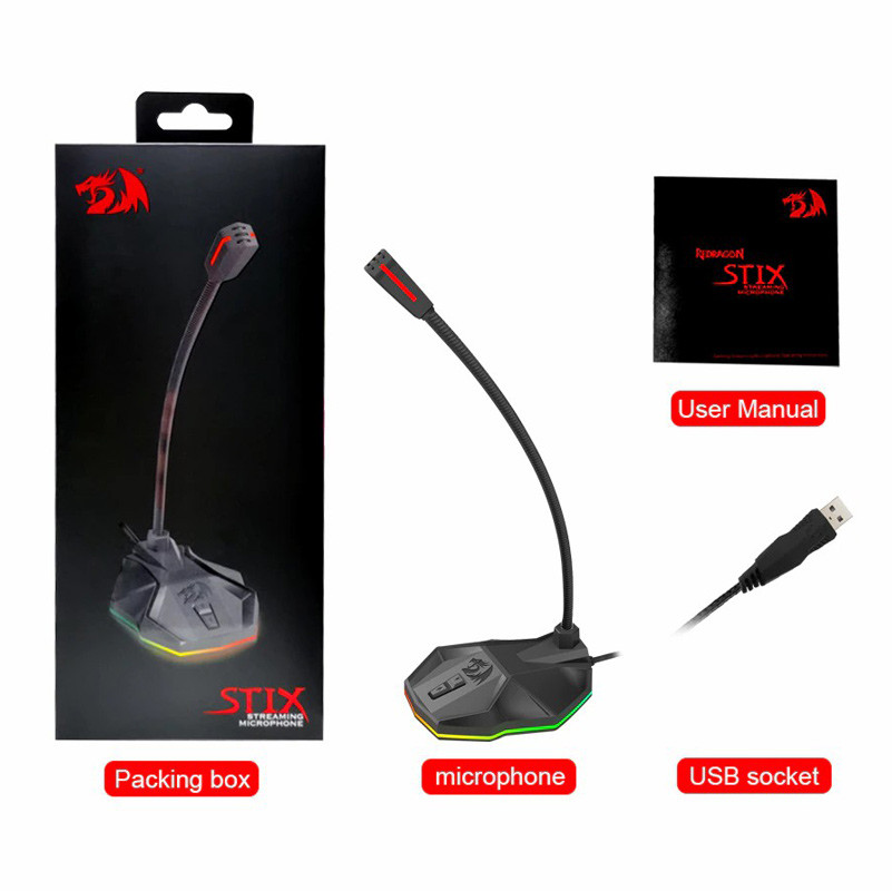میکروفون رومیزی گیمینگ Redragon Stix GM99