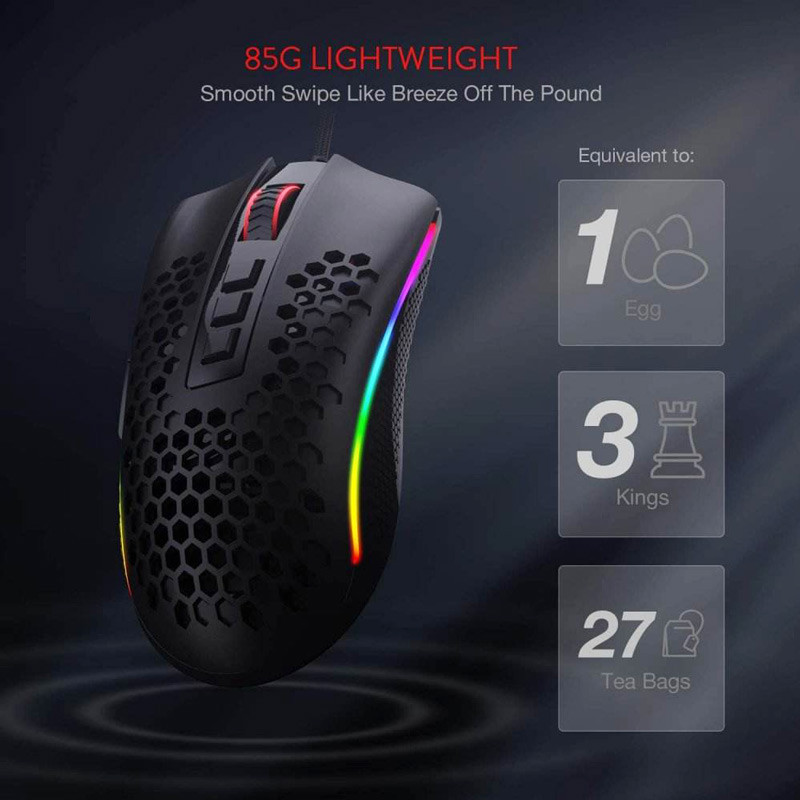 موس گیمینگ Redragon Storm M808-RGB