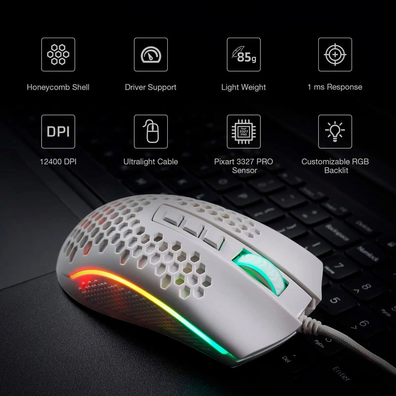 موس گیمینگ Redragon Storm M808-RGB