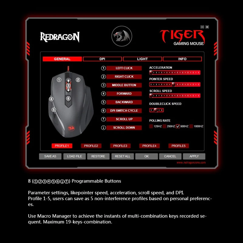 موس گیمینگ Redragon Tiger 2 M709