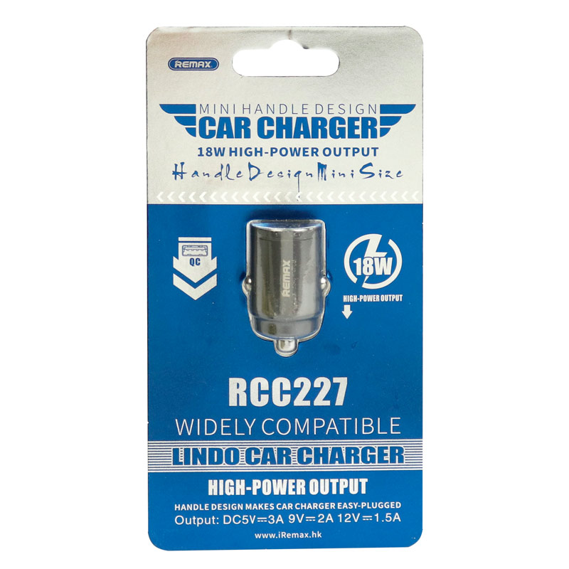 شارژر فندکی فست شارژ Remax RCC227 3A PD 18W