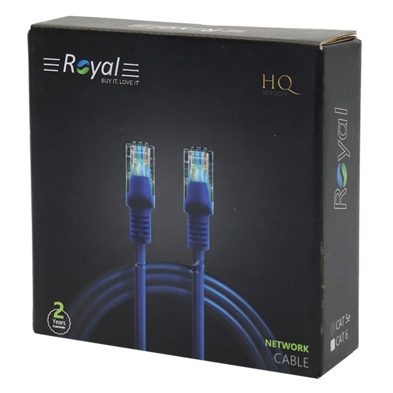 کابل شبکه Royal Cat5e 15m پک دار