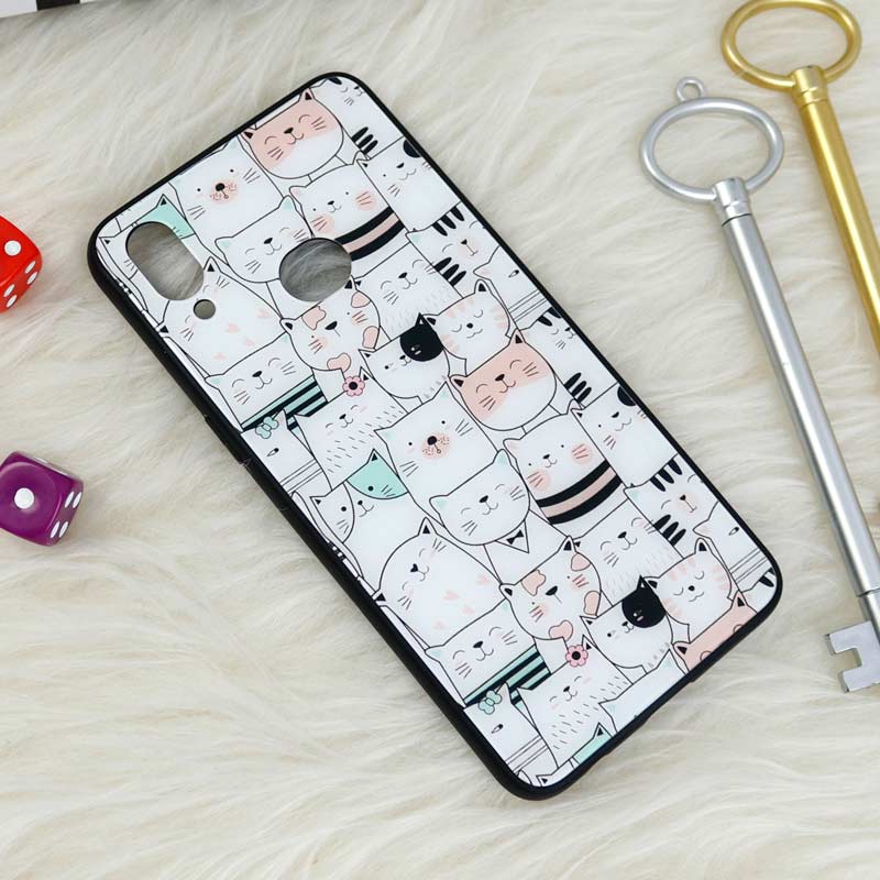 قاب پشت گلسی طرحدار گربه Samsung Galaxy A10s