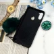 قاب ماربل طلایی پوم پوم دار + پاپ سوکت الماسی Samsung Galaxy A11