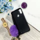 قاب ماربل طلایی پوم پوم دار + پاپ سوکت الماسی Samsung Galaxy A11