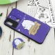 قاب طرحدار محافظ لنزدار کشویی + پاپ سوکت Samsung Galaxy A11 سری D