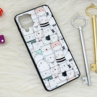 قاب پشت گلسی طرحدار گربه Samsung Galaxy A12