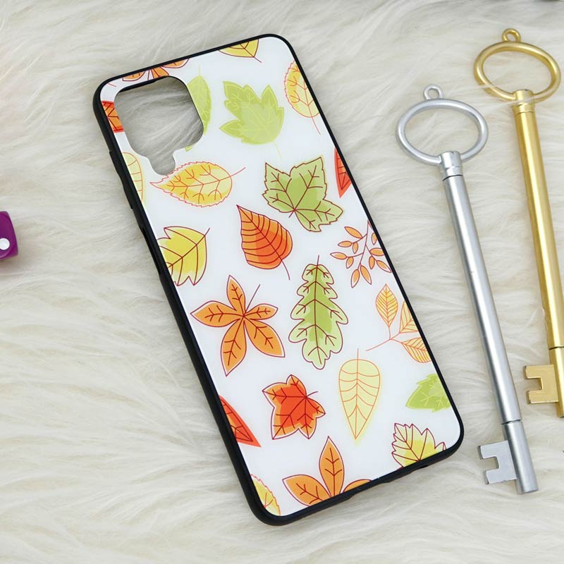 قاب پشت گلسی طرحدار برگ پاییزی Samsung Galaxy A12
