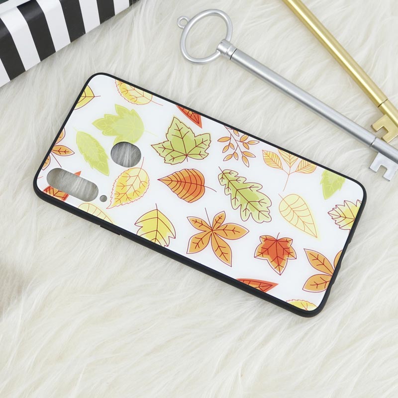 قاب پشت گلسی طرحدار برگ پاییزی Samsung Galaxy A20s