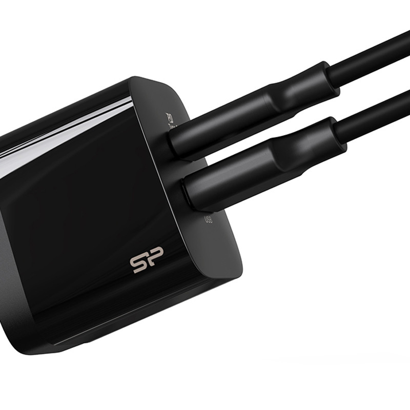 کلگی فست شارژ Silicon Power QM15 2Port 3A QC 3.0 PD 18W