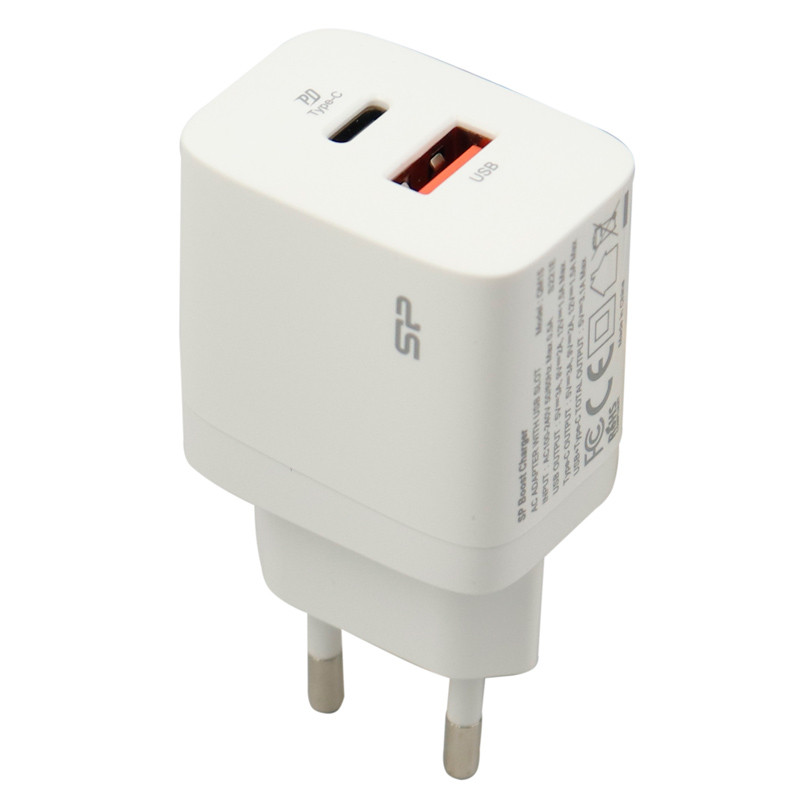 کلگی فست شارژ Silicon Power QM15 2Port 3A QC 3.0 PD 18W