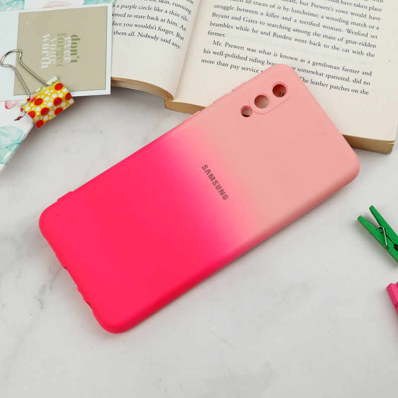قاب سیلیکونی محافظ لنزدار دو رنگ Samsung Galaxy A02