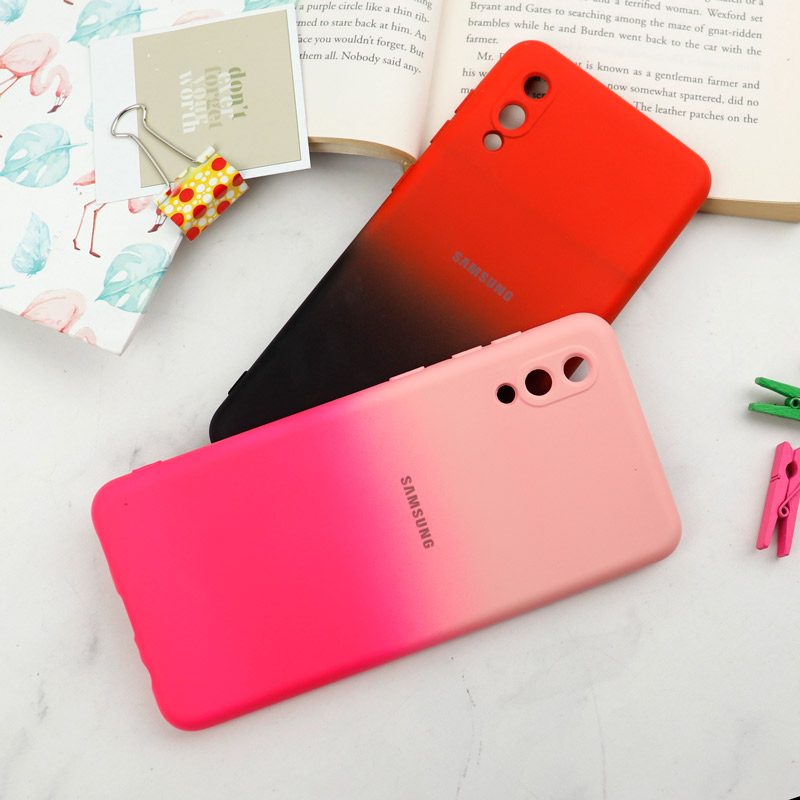 قاب سیلیکونی محافظ لنزدار دو رنگ Samsung Galaxy A02