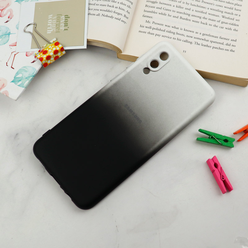 قاب سیلیکونی محافظ لنزدار دو رنگ Samsung Galaxy A02