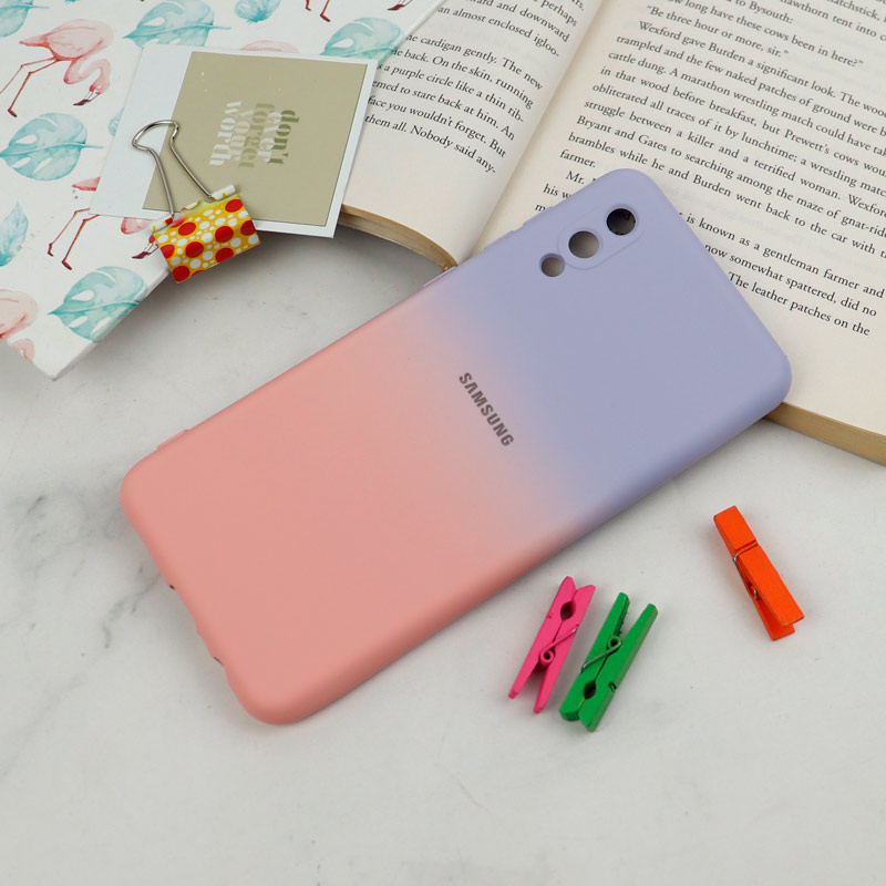 قاب سیلیکونی محافظ لنزدار دو رنگ Samsung Galaxy A02