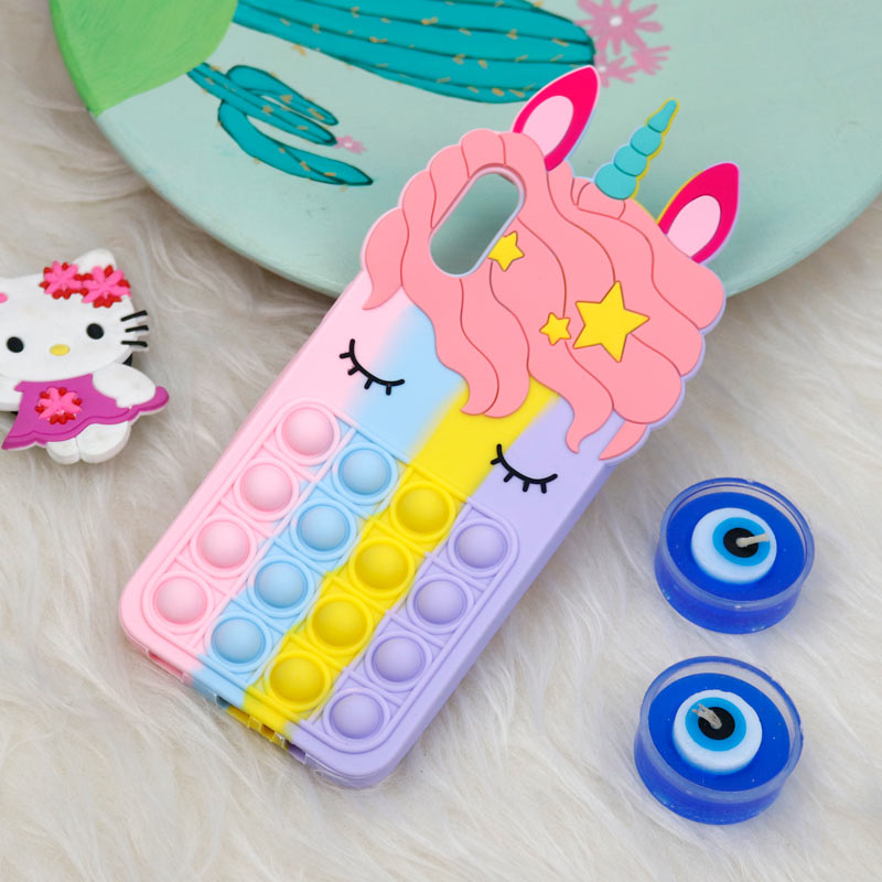 قاب اورجینال سیلیکونی یونیکورن پاپیتی Samsung Galaxy A02
