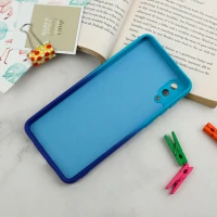 قاب سیلیکونی محافظ لنزدار دو رنگ Samsung Galaxy A02